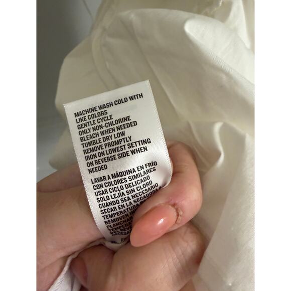 Francesca's Women's Large White Doris Strapless Corset Ruffle Hem Mini Dress - Picture 6 of 8